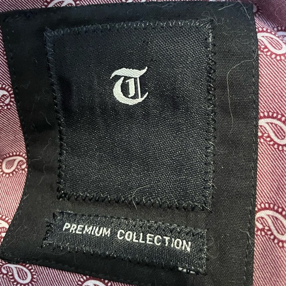 Tasso Elba Premium Collection Slim Fit Paisley Dress Shirt Men’s Large 16½ 42 - Picture 6 of 8